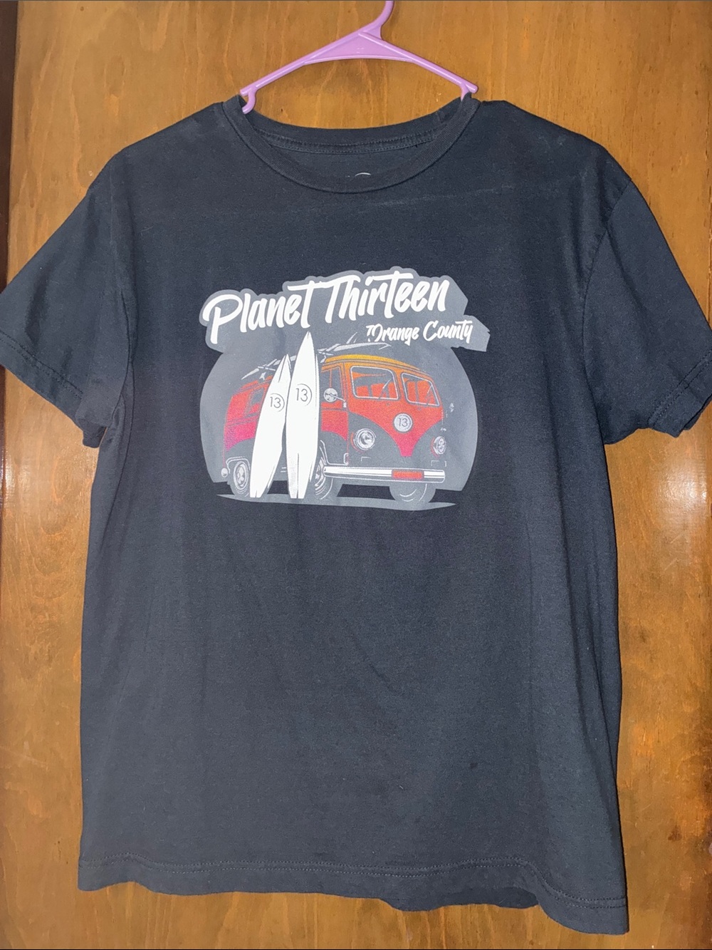 Planet Thirteen Orange County Surf Van Graphic Tee - Black